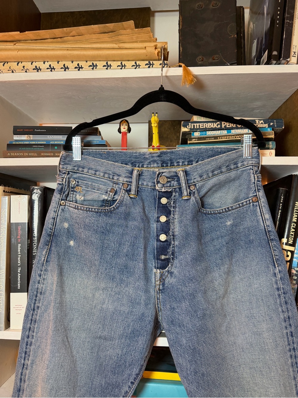Ralph Lauren RRL Blue Button-Fly Jeans - Picture 2 of 6